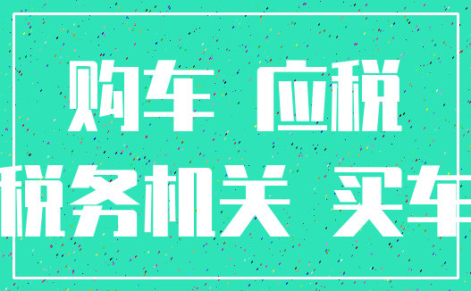 购车 应税_税务机关 买车