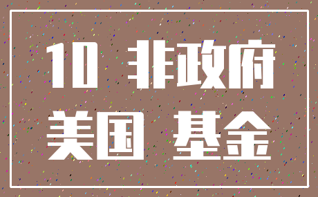 10 非政府_美国 基金