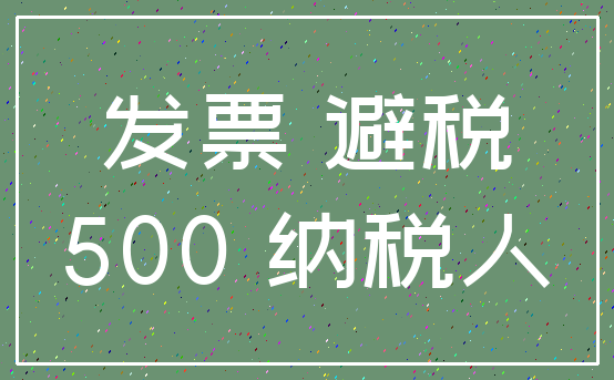 发票 避税_500 纳税人