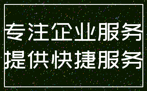 专注企业服务_提供快捷服务