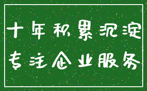 十年积累沉淀_专注企业服务