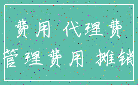 费用 代理费_管理费用 摊销