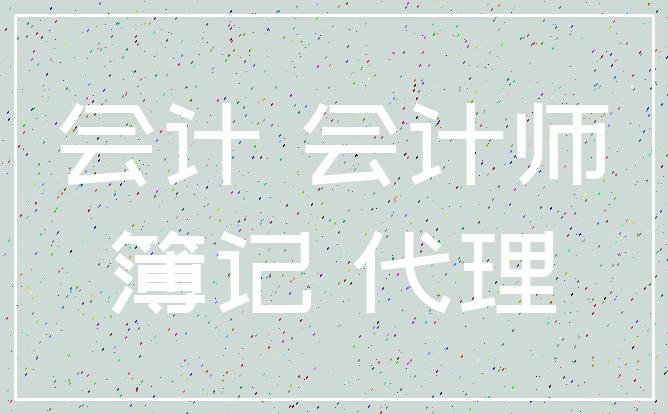 会计 会计师_簿记 代理