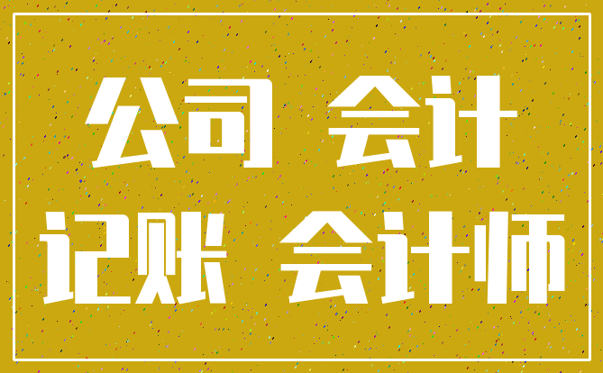 公司 会计_记账 会计师
