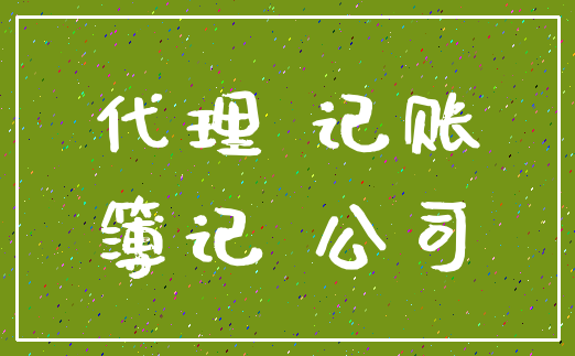 代理 记账_簿记 公司