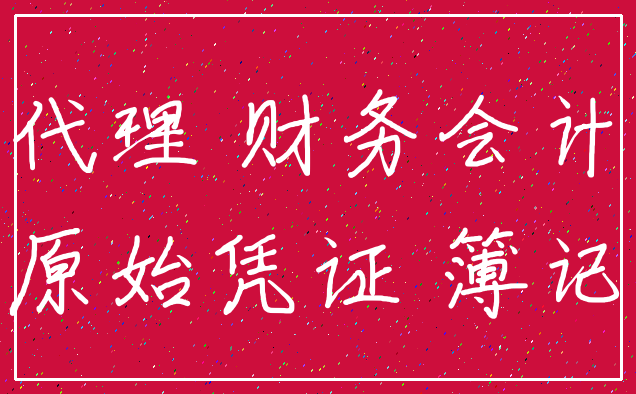 代理 财务会计_原始凭证 簿记