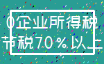 0企业所得税_节税70%以上