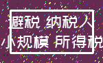 避税 纳税人_小规模 所得税