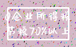 0企业所得税_节税70%以上