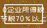 0企业所得税_节税70%以上