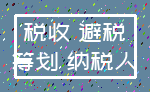 税收 避税_筹划 纳税人