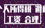 个人所得税 避税_工资 合理