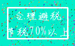 合理避税_节税70%以上