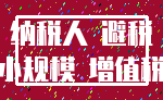 纳税人 避税_小规模 增值税