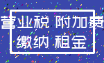 营业税 附加费_缴纳 租金