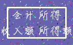 会计 所得_收入额 所得额