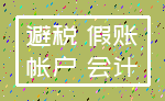 避税 假账_帐户 会计