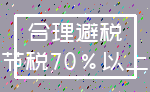 合理避税_节税70%以上