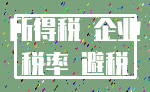 所得税 企业_税率 避税