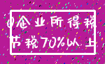 0企业所得税_节税70%以上
