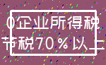 0企业所得税_节税70%以上