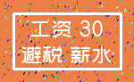 工资 30_避税 薪水