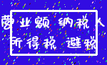 营业额 纳税人_所得税 避税