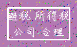 避税 所得税_公司 合理