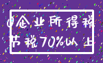 0企业所得税_节税70%以上