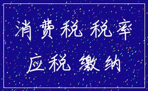 消费税 税率_应税 缴纳