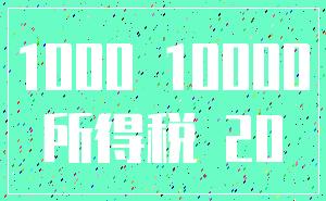 1000 10000_所得税 20